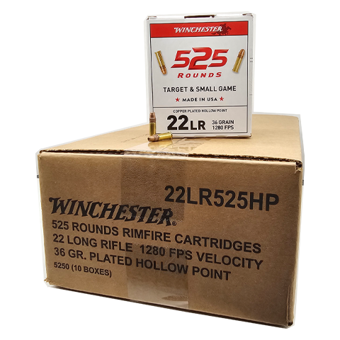 22 Long Rifle - Winchester 36 Grain Copper Plated Hollow Point - 5250 Rounds